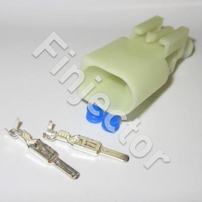 2 pole KKS SLK 2.8 ELA connector set, Code B, 0.5- 1 mm²