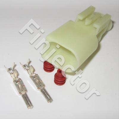 2 pole KKS SLK 2.8 ELA connector set, Code B, 1- 2.5 mm²