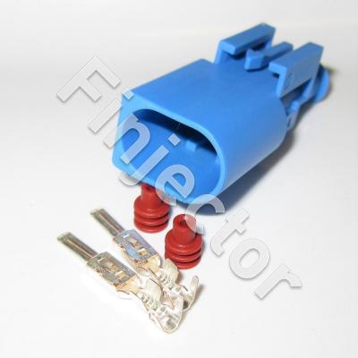 2 pole KKS SLK 2.8 ELA connector set,  Code C, 1- 2.5 mm²