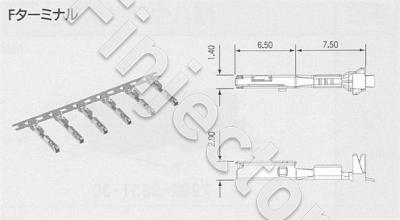 Female terminal, RH series, tin plated, sealed