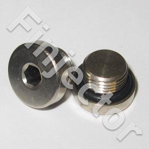 AN Fitting 1/8" G-Plug, blind plug (Nuke Q-700-01-107)