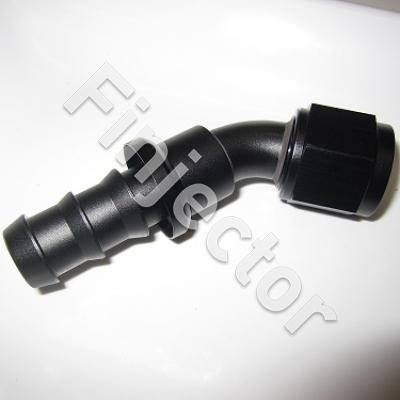 AN10 Push-On 45° Degree Hose End Elbow Fitting For 5/8" (16mm) Hose (GBF0209-4510)