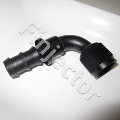 AN10 Push-On 90° Degree Hose End Elbow Fitting For 5/8" (16mm) Hose (GBF0209-9010)