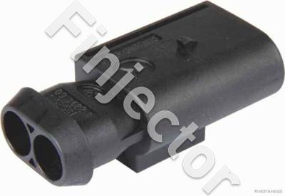 KKS SLK 2.8 ELA, 2 pole connector, 2.5 - 4 mm², Male pins, Code A Clip top