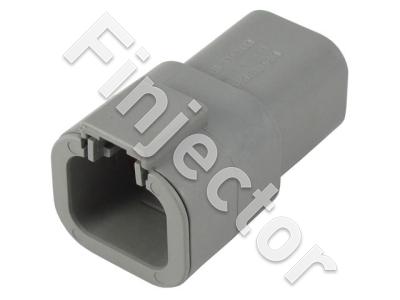 4 pole Deutsch DTP connector housing, for wire size 2 - 6 mm2 (DTP04-4P)