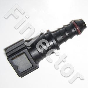 Straight quick connector for EC sensor, 9.49mm pipe / 8 mm hose