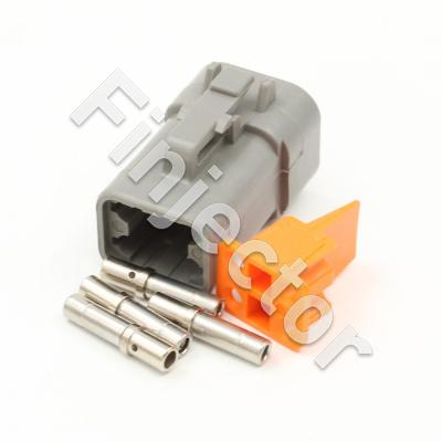 4 pole Deutsch DTP connector kit for wire size 2 - 4 mm2