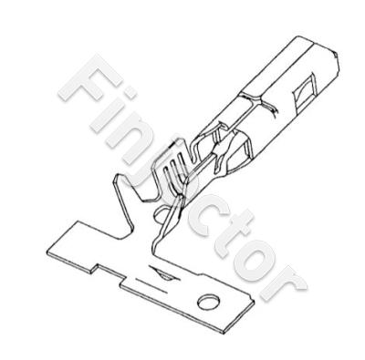 FCI/Delphi, 1 - 2.5 mm2 Female 2.8 mm terminal, 211CC3S2120, Sicma 2, tin plated