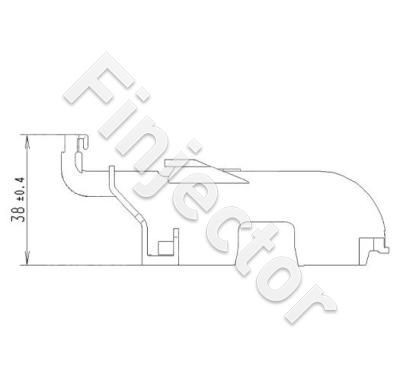 38P EuCon / Cover CB/N / Exit vertical (BOSCH 1928405169)