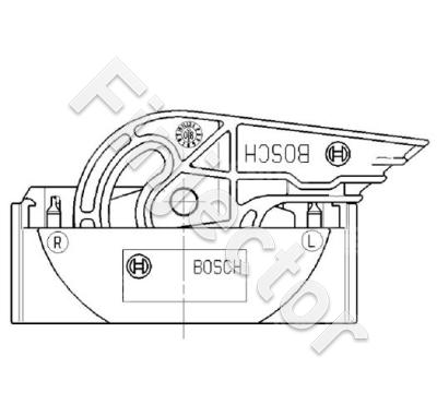 38P EuCon / Contact Housing CB / Exit Left / Code 1 (BOSCH 1928405769)