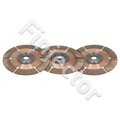 Disc pack, 3 pl, Metal, 7.25", 35mm X 10, ACC -hub, for BMW GS5-39DZ (TILTON 64185-2-ACC-52)