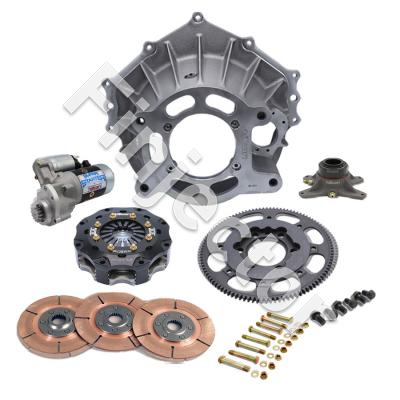 BELLHOUSING KIT, CHEV(E), ALUM, 102T, 5.5" MET, 3 DISC, 26 SP (TILTON 52-31130)