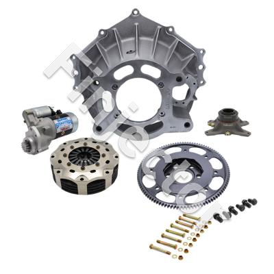 BELLHOUSING KIT, CHEV(E), ALUM, 102T, 5.5" C/C, 3 DISC, 26 SP (TILTON 52-31230)