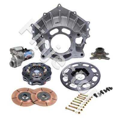 BELLHOUSING KIT, CHEV(LS), ALUM, 102T, 5.5" MET, 2 DISC, 26 SP (TILTON 52-33120)