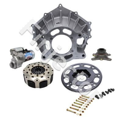 BELLHOUSING KIT, CHEV(LS), ALUM, 102T, 5.5" C/C, 3 DISC, 26 SP (TILTON 52-33230)