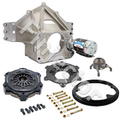 BELLHOUSING KIT, CHEVY (LS), MAG, 99T, 5.5 ULTRA, 3 DISC, 26-SP (TILTON 52-63630)