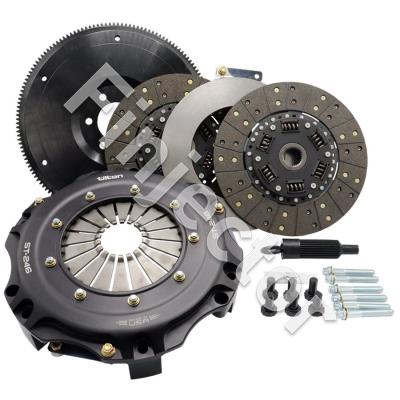 ST-246 TWIN DISC CLUTCH KIT, ORGANIC DISCS, CHEVY V8 (EARLY, INTL BAL) WITH TREMEC TKO/T56, 153T FW (TILTON 5