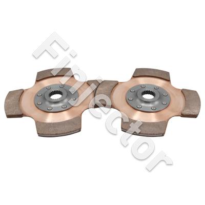 DISC PACK, CERAM, 7.25", 2 PL, 29MMX10 (TILTON 64185-8-VV-10)