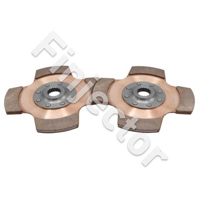2 (VV) Clutch Disc Pack, Ceram, 7.25", 35mm spline, 10 teeth (TILTON 64185-8-VV-52)
