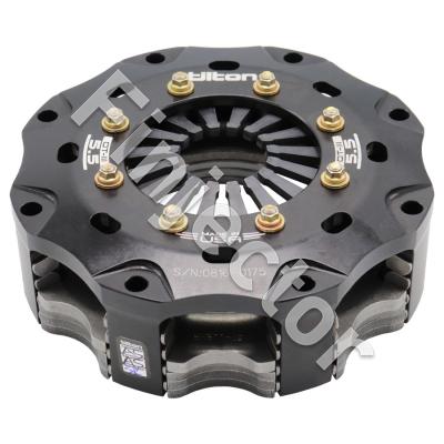 CLUTCH, METAL, 5.5", 4 PL, HR, GRAY, POT (TILTON 67-014HG)