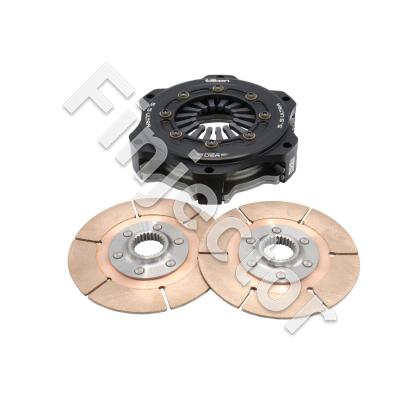 CLUTCH ASSY, 5.5" 2PL ULTRA, FINE SPLINE, 6-LEG (TILTON 67-202HG-36)