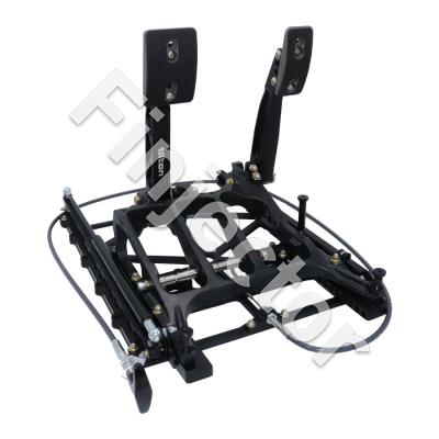 850-SERIES PEDAL ASSY, 2-PEDAL UNDERFOOT, BRAKE & THROTTLE, WITH SLIDER SYSTEM (TILTON 72-851)