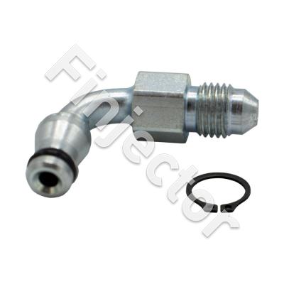 FITTING, INLET, SWIVEL, 90 DEG MALE AN4, FOR 79-SERIES MASTER CYL (TILTON 79-523)