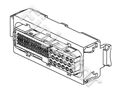 89 pole Bosch connector for ECU (Bosch 1928404195)