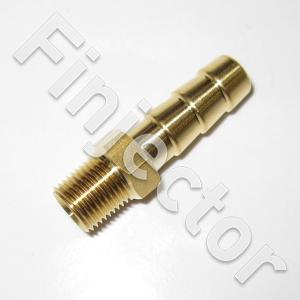 Hose Nipple 1/8-27 NPTF, Hose ID mm 8, brass