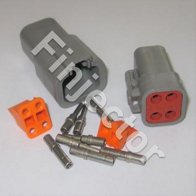 Deutsch DTP 4 pole connector pair for wire size 2 - 4 mm2