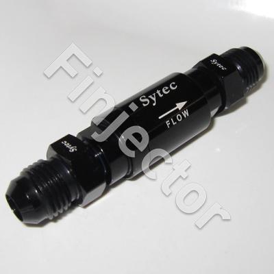 Sytec One Way Valve with Male JIC-6 Connections (Black)