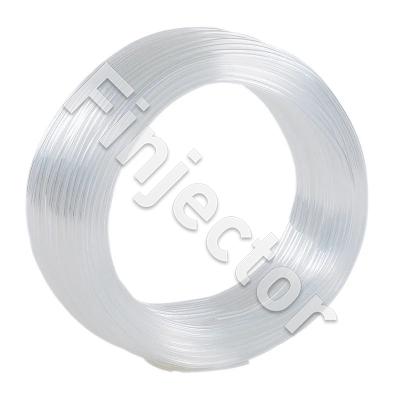 ToppFlex PUR-hose, ID 3 mm, OD 5 mm. Clear. For fuel or oil.