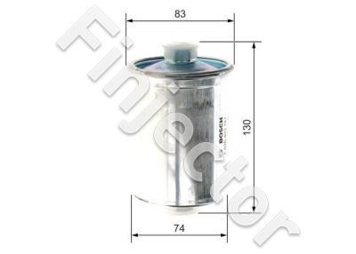 Polttonestesuodatin F3787 (Bosch F026403787) (ASNU 154)