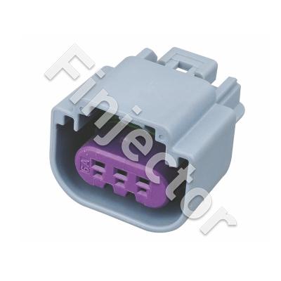 3 Way Gray GT 150 Sealed Female Connector, DELP-FEMALE terminals