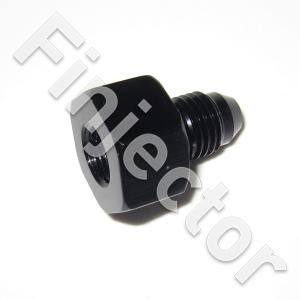 Fitting adapter 1/8 NPTF - AN4 male. Aluminium. For sensors.