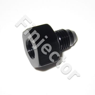 Fitting adapter 1/8 NPTF - AN4 male. Aluminium. For sensors.