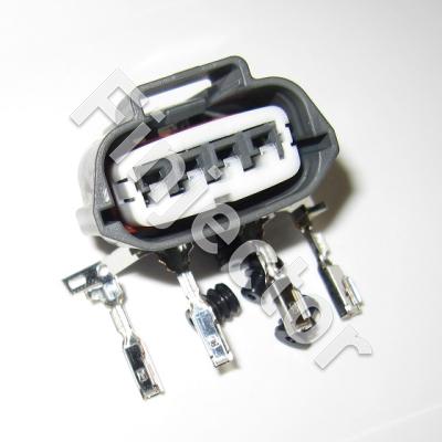 4 Pole Mitsu EVO X COP ignition coil connector set (low guide)