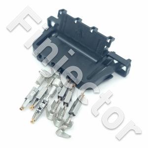 6 pole connector SET for accelelator pedals, Gold plated terminals (JMT) (3B0972706)