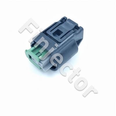 2 pole connector Housing, Micro Quadlock Series, 4 mm, Code B, Female terminals