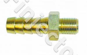 M10 x 1.0 threaded hose nipple for 10 mm hose with copper gasket