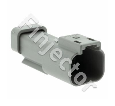 Deutsch DT 2 pole connector DT04-2P-CE01 for male pins, collar