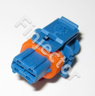 2 pole Bosch Compact connector, JPT female, blue, without protec