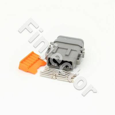 Deutsch DTM 12 pole male connector set, female pins 0.2-0.5 mm2