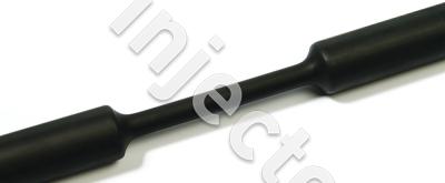Heat shrink tube with glue 18/6 mm, black, rod 1.2 m (HT317-3190