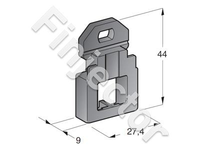 Fastening plate for fuse holder 3050153 (MTA 0100430)