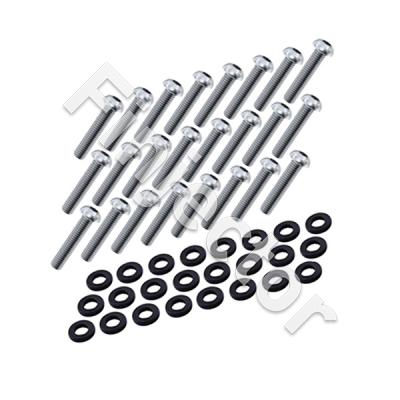 24 bolts and nylon washers for CFC Unit flange, 1/4-28 UNF x 1 (NUKE 150-10-118)