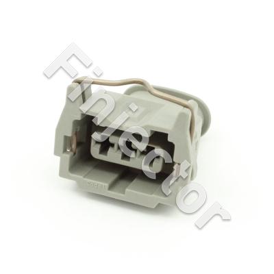 3 pole Jetronic connector, GRAY, (Bosch 1928402638)