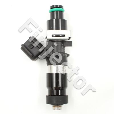 EV14 Injector, 12 Ohm, 1400 cc, C20, Uscar, O-O 61 mm, Long, 11 mm Short Top Adapter with Filter, Bottom Adapter with 16 mm Seal