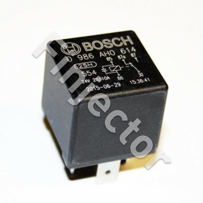 Change over relay 24V/20A, with diode  (Bosch 0986AH0614)