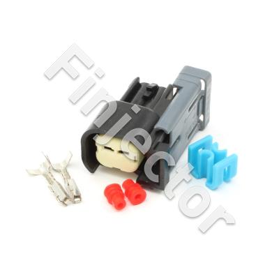 USCAR connector set for injectors with locking
